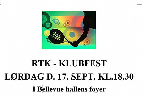 Klubfest lørdag 17. September - RTK