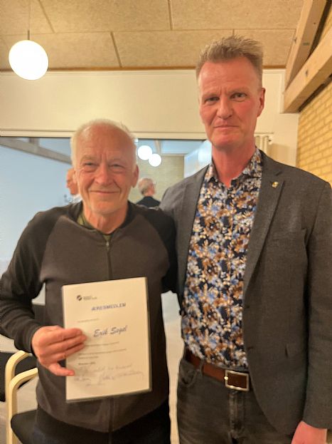 Erik Segel udnævnt til æresmedlem i RTK - Erik Segel - æresmedlem i RTK - RTK Photo: Peter Sørensen